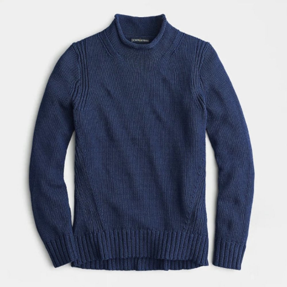J Crew Rollneck sweater Navy Size Small